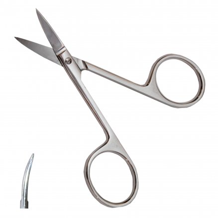 Ножиці по Stevens, вертикально - зігнуті, загострені. Довжина 10,0 см